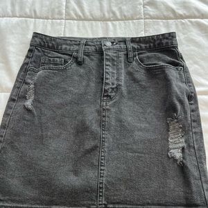 Black target skirt